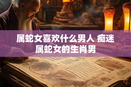 属蛇女喜欢什么男人 痴迷属蛇女的生肖男