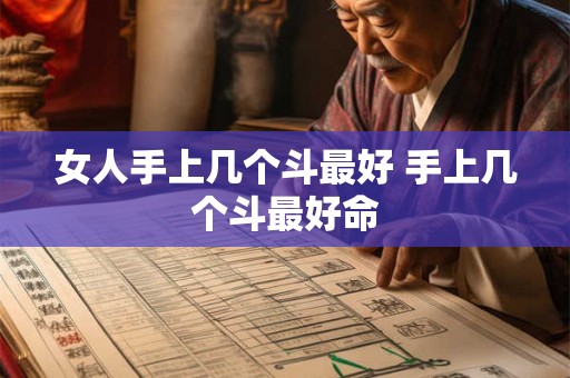 女人手上几个斗最好 手上几个斗最好命