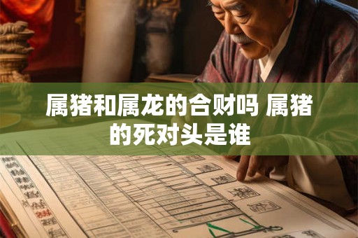属猪和属龙的合财吗 属猪的死对头是谁