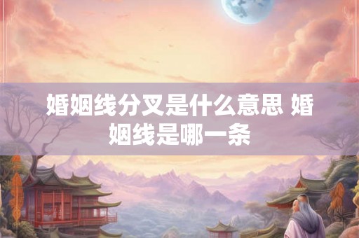 婚姻线分叉是什么意思 婚姻线是哪一条 婚姻线分叉是什么意思 婚姻线是哪一条