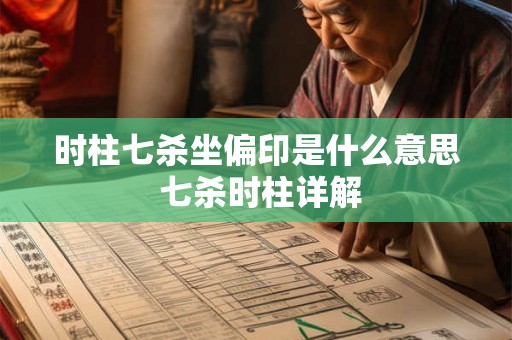 时柱七杀坐偏印是什么意思 七杀时柱详解