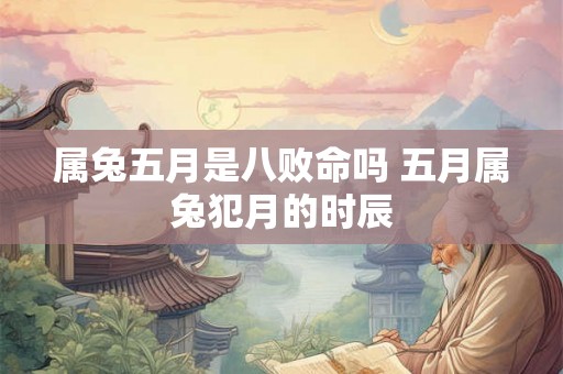 属兔五月是八败命吗 五月属兔犯月的时辰 属兔五月是八败命吗 五月属兔犯月的时辰