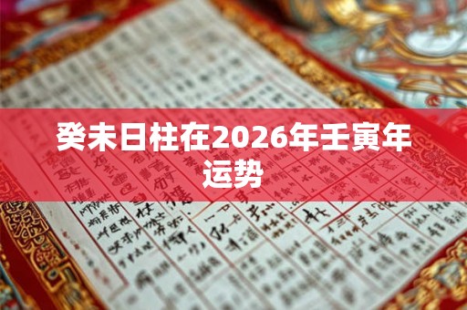 癸未日柱在2026年壬寅年运势