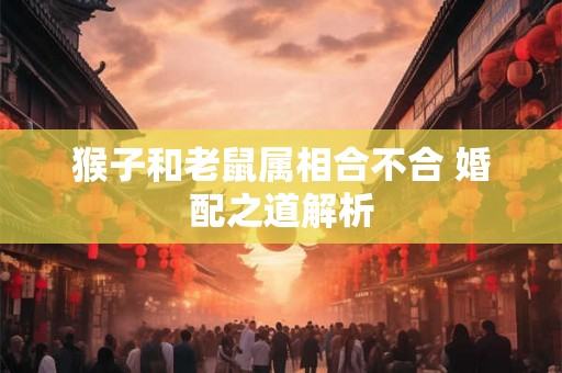 猴子和老鼠属相合不合 婚配之道解析 猴子和老鼠属相合不合 婚配之道解析
