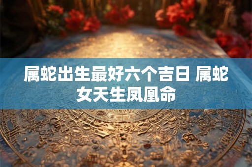 属蛇出生最好六个吉日 属蛇女天生凤凰命 属蛇出生最好六个吉日 属蛇女天生凤凰命