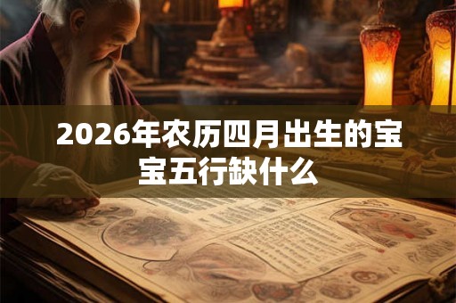 2026年农历四月出生的宝宝五行缺什么 2026年农历四月出生的宝宝五行缺什么
