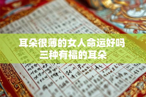 耳朵很薄的女人命运好吗 三种有福的耳朵 耳朵很薄的女人命运好吗 三种有福的耳朵