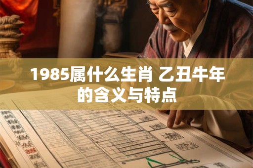 1985属什么生肖 乙丑牛年的含义与特点 1985属什么生肖 乙丑牛年的含义与特点