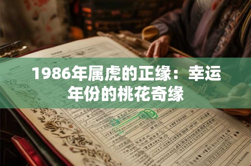 1986年属虎的正缘:幸运年份的桃花奇缘 1986年属虎的正缘:幸运年份的桃花奇缘