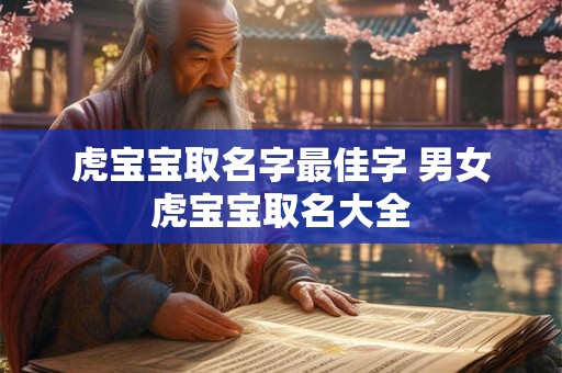 虎宝宝取名字最佳字 男女虎宝宝取名大全 虎宝宝取名字最佳字 男女虎宝宝取名大全