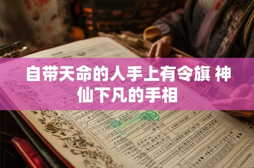 自带天命的人手上有令旗 神仙下凡的手相