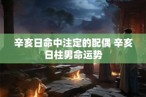 辛亥日命中注定的配偶 辛亥日柱男命运势 辛亥日命中注定的配偶 辛亥日柱男命运势