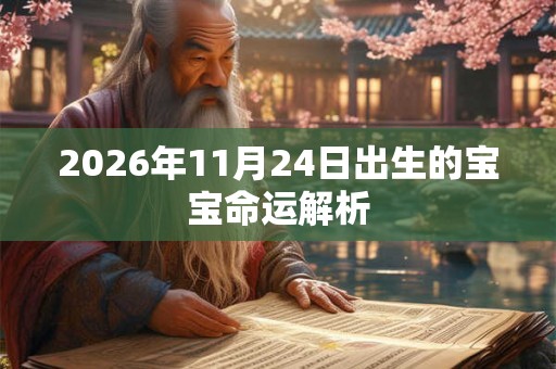 2026年11月24日出生的宝宝命运解析 2026年11月24日出生的宝宝命运解析