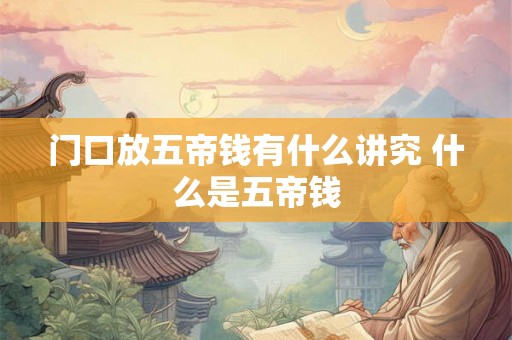 门口放五帝钱有什么讲究 什么是五帝钱