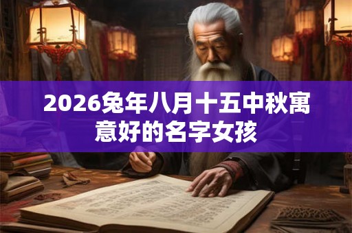 2026兔年八月十五中秋寓意好的名字女孩 2026兔年八月十五中秋寓意好的名字女孩