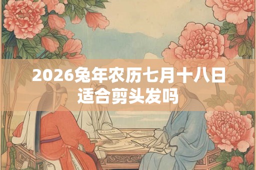 2026兔年农历七月十八日适合剪头发吗