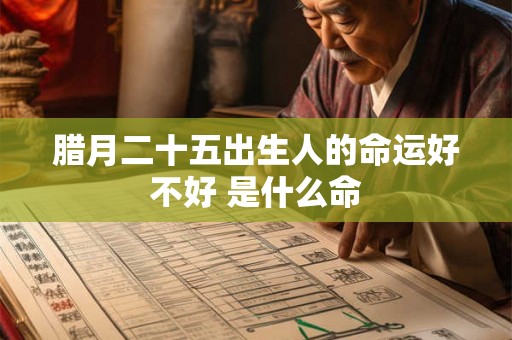 腊月二十五出生人的命运好不好 是什么命 腊月二十五出生人的命运好不好 是什么命