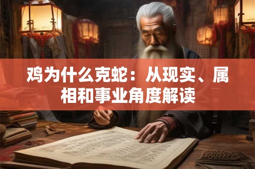 鸡为什么克蛇:从现实、属相和事业角度解读 鸡为什么克蛇:从现实、属相和事业角度解读