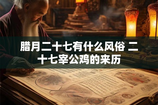腊月二十七有什么风俗 二十七宰公鸡的来历 腊月二十七有什么风俗 二十七宰公鸡的来历