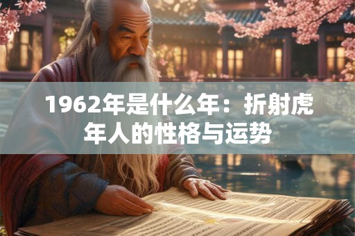 1962年是什么年：折射虎年人的性格与运势