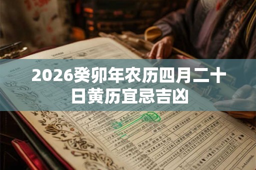 2026癸卯年农历四月二十日黄历宜忌吉凶 2026癸卯年农历四月二十日黄历宜忌吉凶