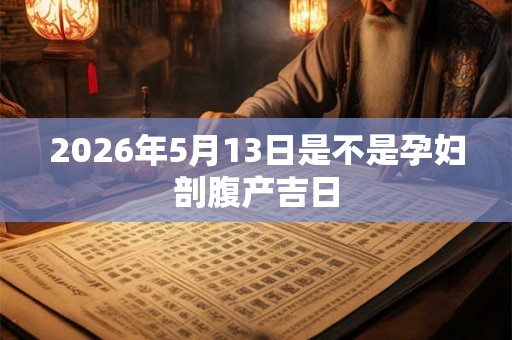 2026年5月13日是不是孕妇剖腹产吉日 2026年5月13日是不是孕妇剖腹产吉日