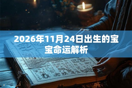 2026年11月24日出生的宝宝命运解析