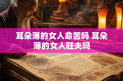 耳朵薄的女人命苦吗 耳朵薄的女人旺夫吗 耳朵薄的女人命苦吗 耳朵薄的女人旺夫吗