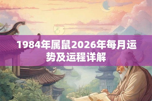 1984年属鼠2026年每月运势及运程详解 1984年属鼠2026年每月运势及运程详解