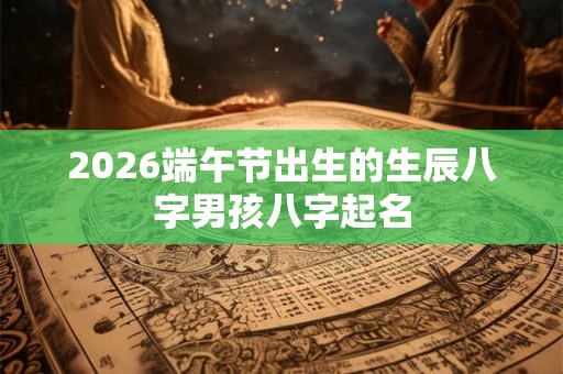 2026端午节出生的生辰八字男孩八字起名 2026端午节出生的生辰八字男孩八字起名