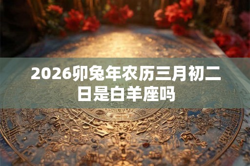 2026卯兔年农历三月初二日是白羊座吗 2026卯兔年农历三月初二日是白羊座吗