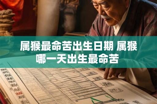 属猴最命苦出生日期 属猴哪一天出生最命苦 