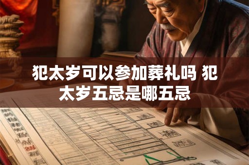犯太岁可以参加葬礼吗 犯太岁五忌是哪五忌