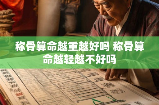称骨算命越重越好吗 称骨算命越轻越不好吗