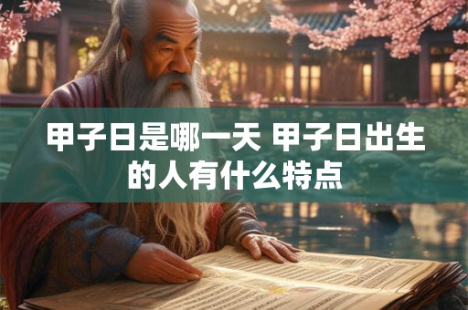 甲子日是哪一天 甲子日出生的人有什么特点