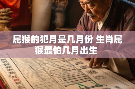 属猴的犯月是几月份 生肖属猴最怕几月出生 
