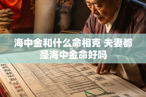 海中金和什么命相克 夫妻都是海中金命好吗