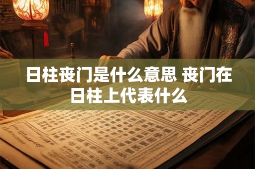 日柱丧门是什么意思 丧门在日柱上代表什么
