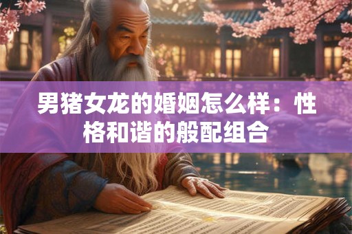 男猪女龙的婚姻怎么样：性格和谐的般配组合