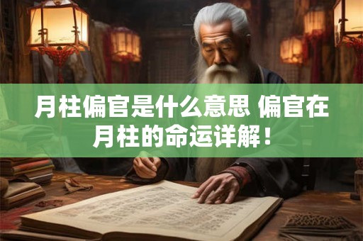 月柱偏官是什么意思 偏官在月柱的命运详解! 月柱偏官是什么意思 偏官在月柱的命运详解!