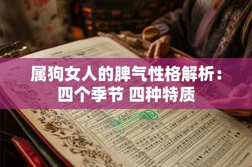 属狗女人的脾气性格解析:四个季节 四种特质 属狗女人的脾气性格解析:四个季节 四种特质