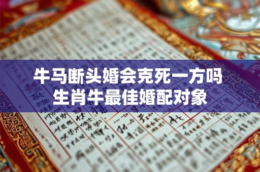 牛马断头婚会克死一方吗 生肖牛最佳婚配对象 牛马断头婚会克死一方吗 生肖牛最佳婚配对象