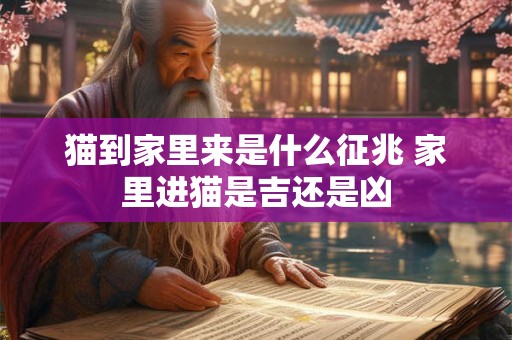 猫到家里来是什么征兆 家里进猫是吉还是凶 猫到家里来是什么征兆 家里进猫是吉还是凶