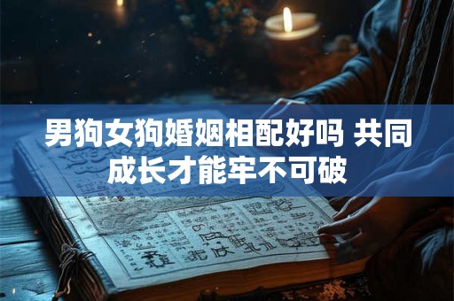 男狗女狗婚姻相配好吗 共同成长才能牢不可破 男狗女狗婚姻相配好吗 共同成长才能牢不可破