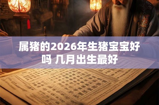 属猪的2026年生猪宝宝好吗 几月出生最好 属猪的2026年生猪宝宝好吗 几月出生最好
