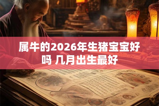 属牛的2026年生猪宝宝好吗 几月出生最好 属牛的2026年生猪宝宝好吗 几月出生最好