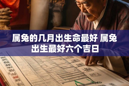 属兔的几月出生命最好 属兔出生最好六个吉日 属兔的几月出生命最好 属兔出生最好六个吉日