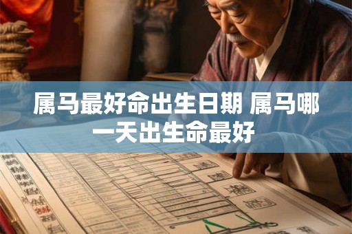 属马最好命出生日期 属马哪一天出生命最好 属马最好命出生日期 属马哪一天出生命最好