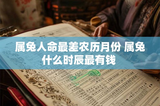 属兔人命最差农历月份 属兔什么时辰最有钱 属兔人命最差农历月份 属兔什么时辰最有钱