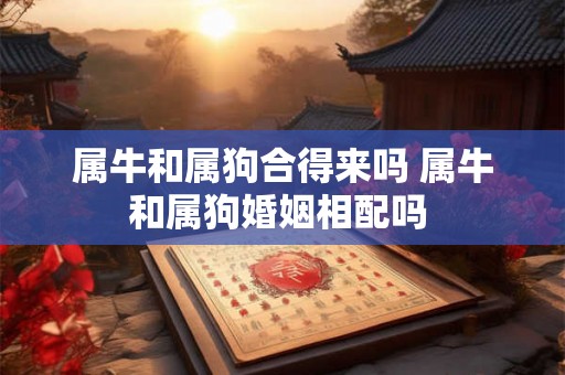 属牛和属狗合得来吗 属牛和属狗婚姻相配吗 